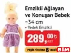 EMZİKLİ AĞLAYAN VE KONUŞAN BEBEK OYUNCAK